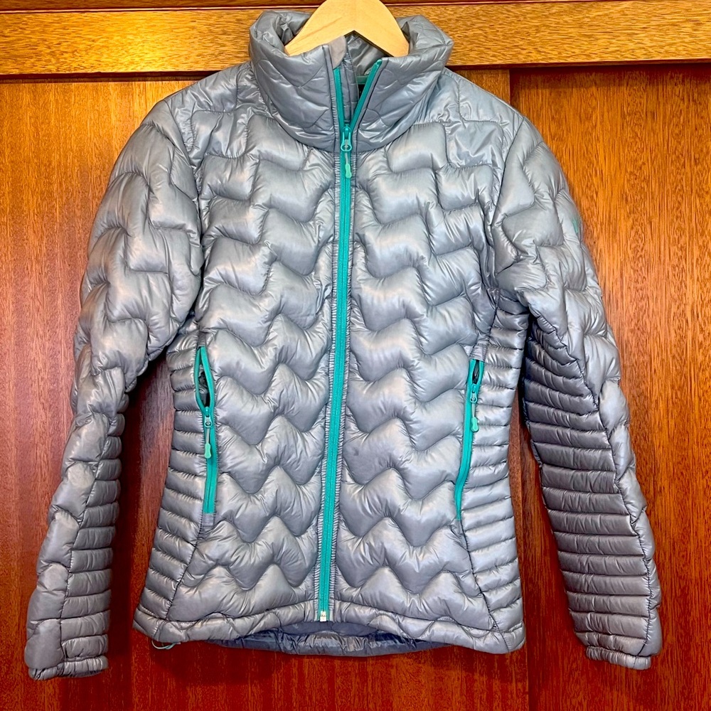 Silver puffy jacket